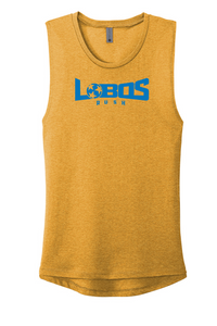 LOBOS RUSH Next Level Apparel® Women’s Festival Muscle Tank - RUSH BLUE PRINT - 10 COLOR OPTIONS