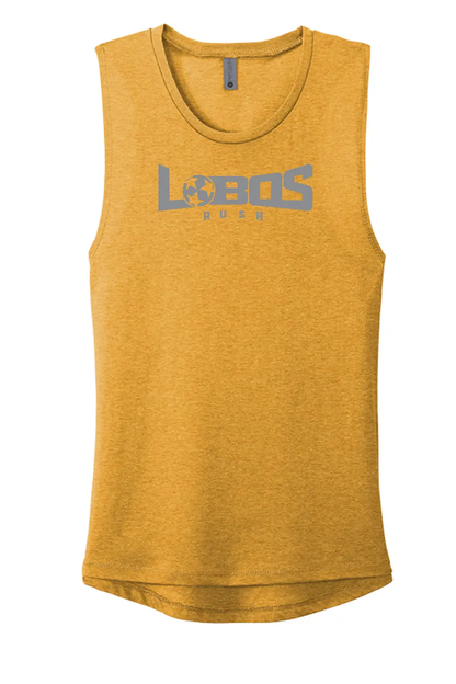 LOBOS RUSH Next Level Apparel® Women’s Festival Muscle Tank - GREY PRINT - 10 COLOR OPTIONS PrinthouseOB