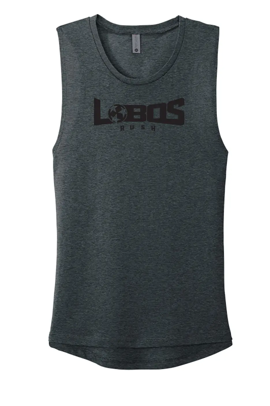 LOBOS RUSH Next Level Apparel® Women’s Festival Muscle Tank - BLACK PRINT - 9 COLOR OPTIONS PrinthouseOB