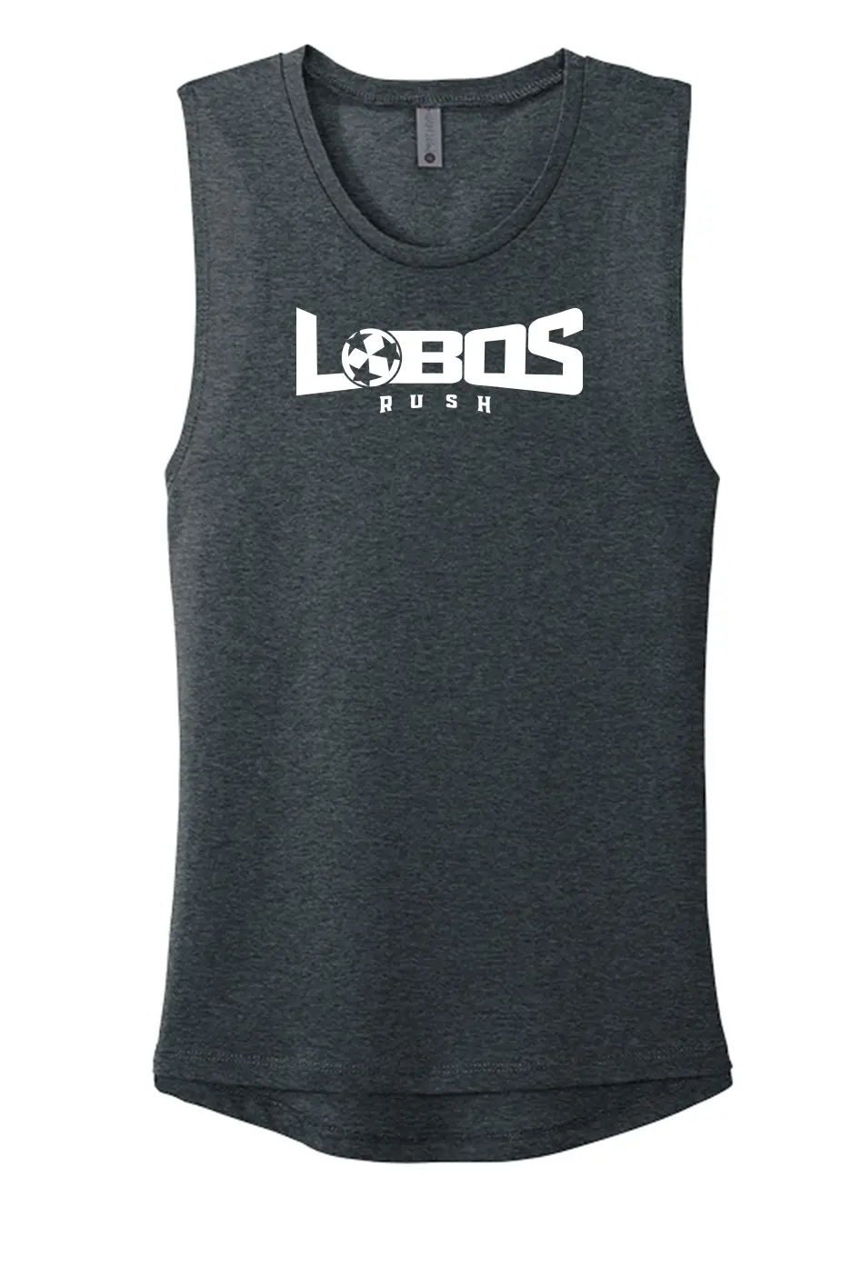 LOBOS RUSH Next Level Apparel® Women’s Festival Muscle Tank - WHITE PRINT - 9 COLOR OPTIONS PrinthouseOB