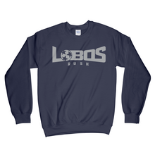 Load image into Gallery viewer, LOBOS RUSH GILDAN YOUTH CREW NECK SWEATSHIRT - 6 COLOR OPTIONS