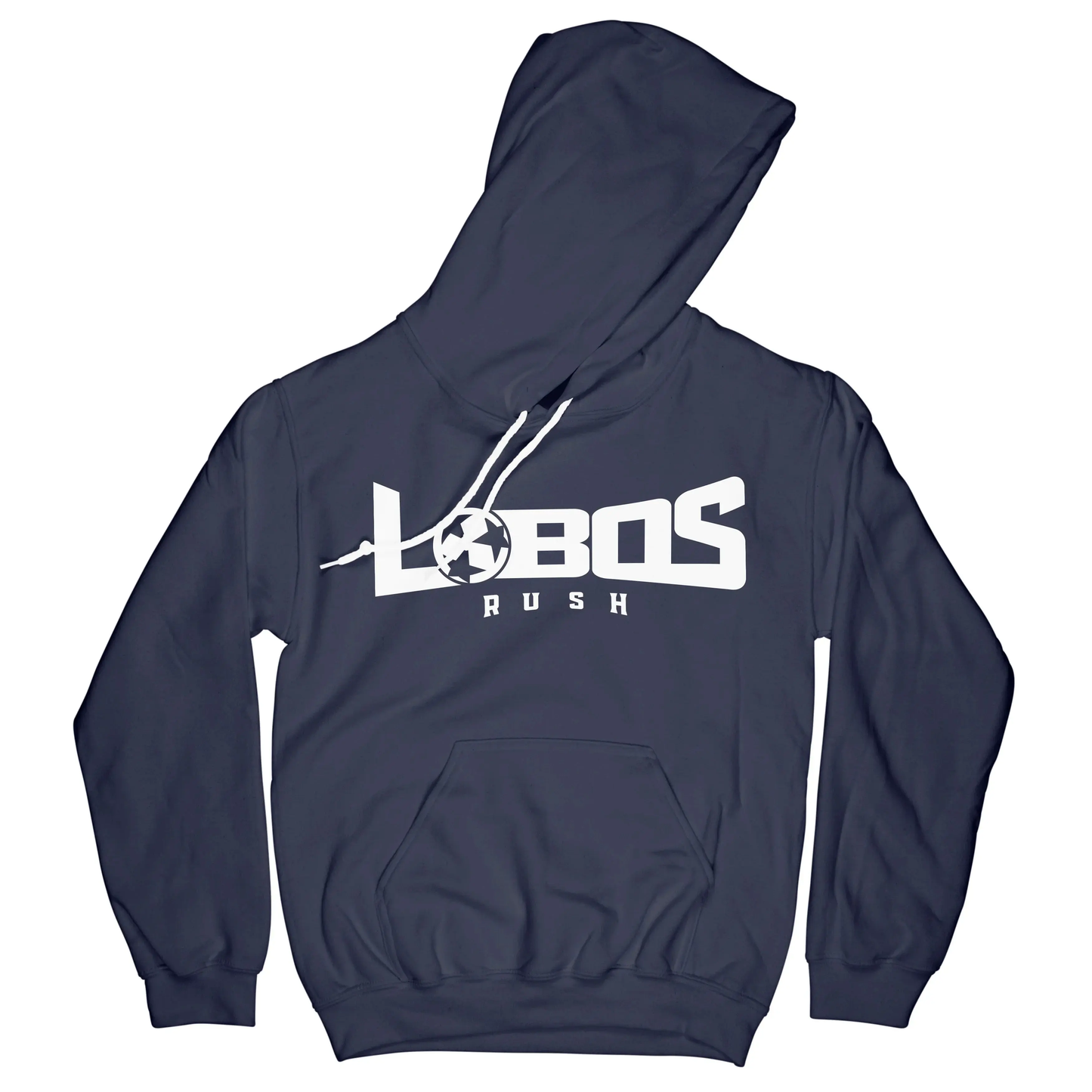 LOBOS RUSH GILDAN HOODIE - WHITE PRINT - 12 COLOR OPTIONS PrinthouseOB