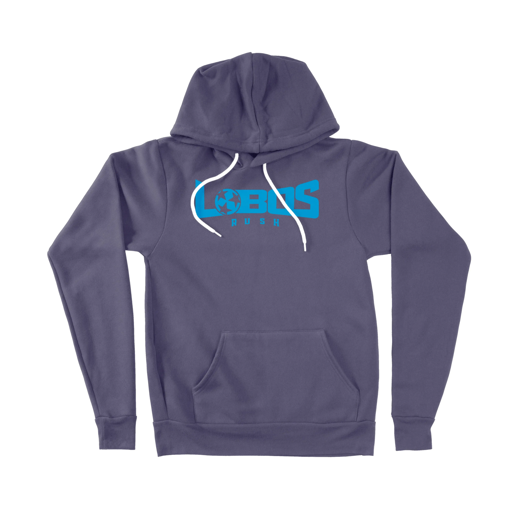 LOBOS RUSH BELLA CANVAS SPONGE FLEECE HOODIE - RUSH BLUE PRINT - 7 COLOR OPTIONS PrinthouseOB