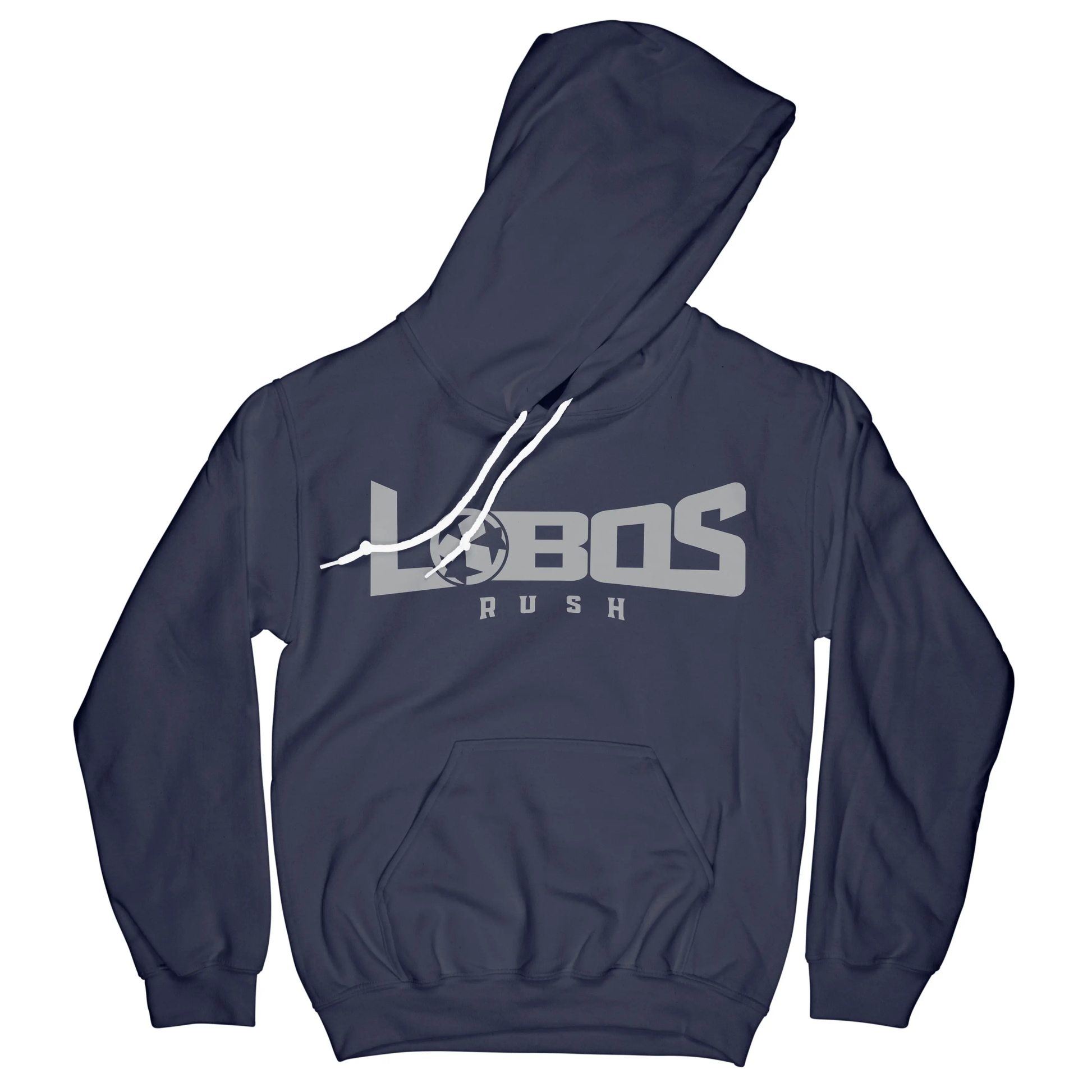 LOBOS RUSH GILDAN HOODIE - GREY PRINT - 12 COLOR OPTIONS PrinthouseOB