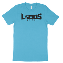 Load image into Gallery viewer, LOBOS RUSH BELLA TEE - BLACK PRINT - 10 COLOR OPTIONS