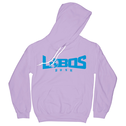 LOBOS RUSH GILDAN HOODIE - RUSH BLUE PRINT - 10 COLOR OPTIONS PrinthouseOB