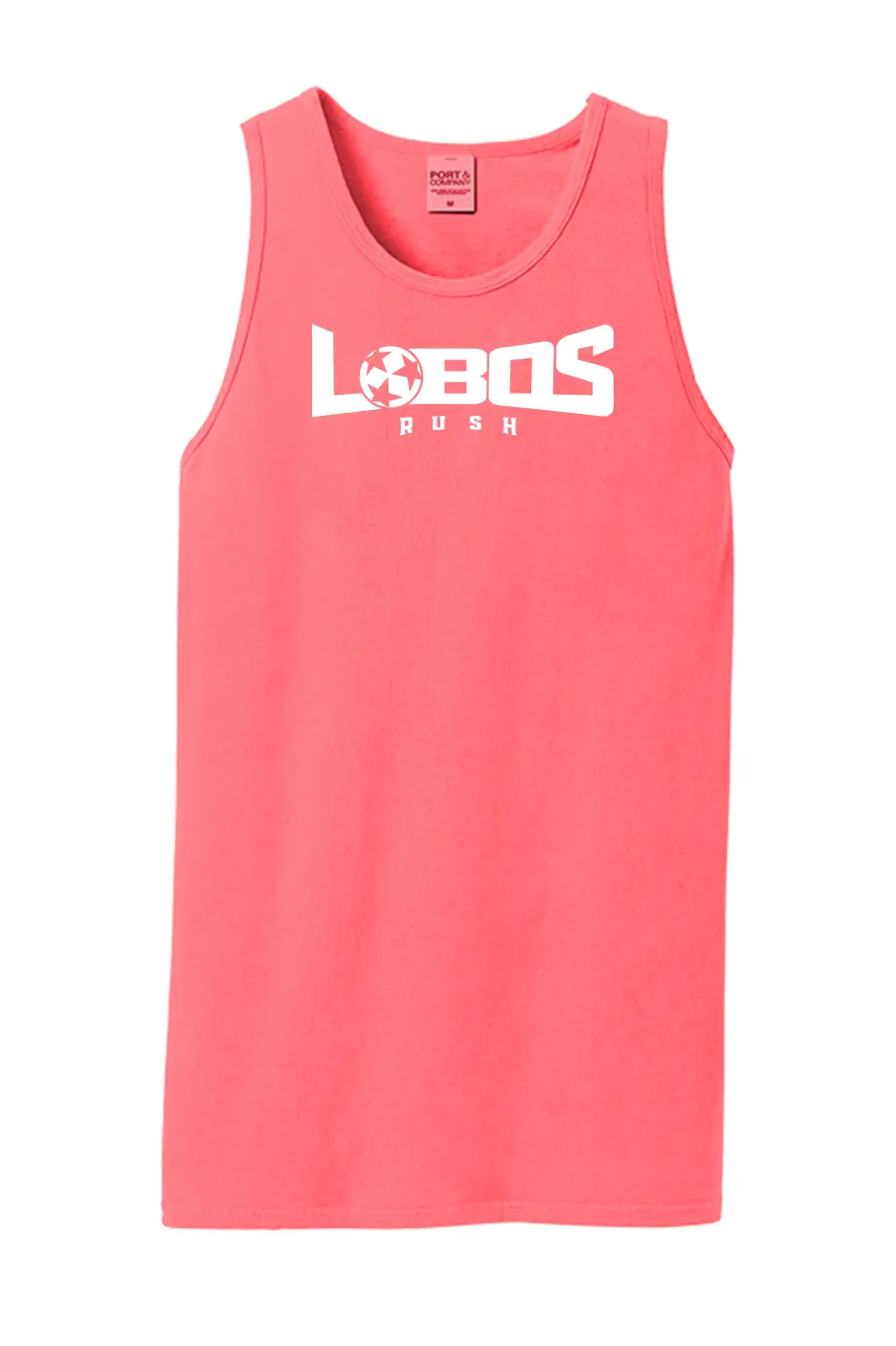 LOBOS RUSH Beach Wash® TANK - WHITE PRINT - 9 COLOR OPTIONS PrinthouseOB