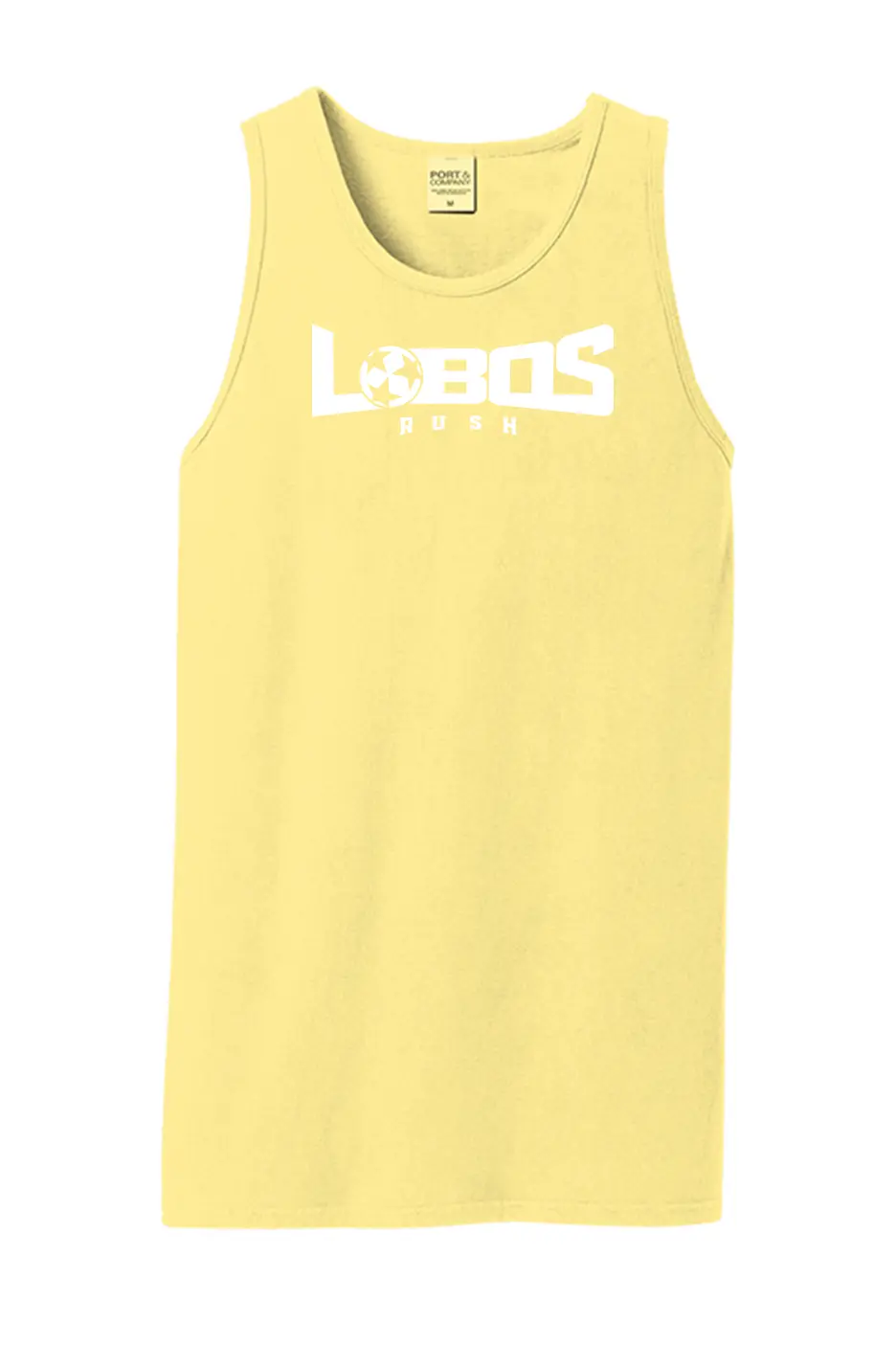 LOBOS RUSH Beach Wash® TANK - WHITE PRINT - 9 COLOR OPTIONS PrinthouseOB