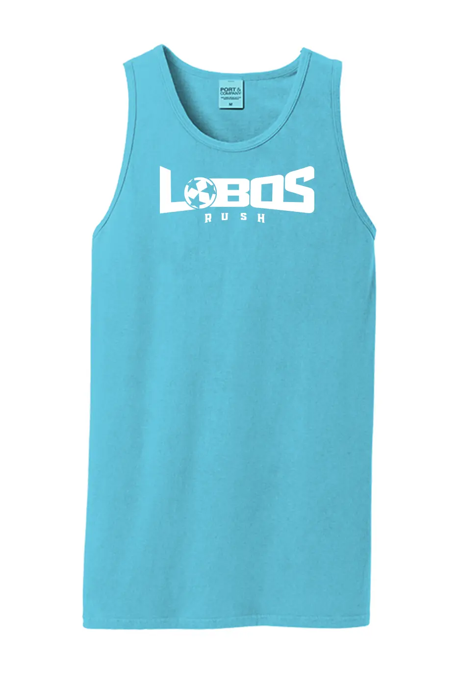 LOBOS RUSH Beach Wash® TANK - WHITE PRINT - 9 COLOR OPTIONS PrinthouseOB
