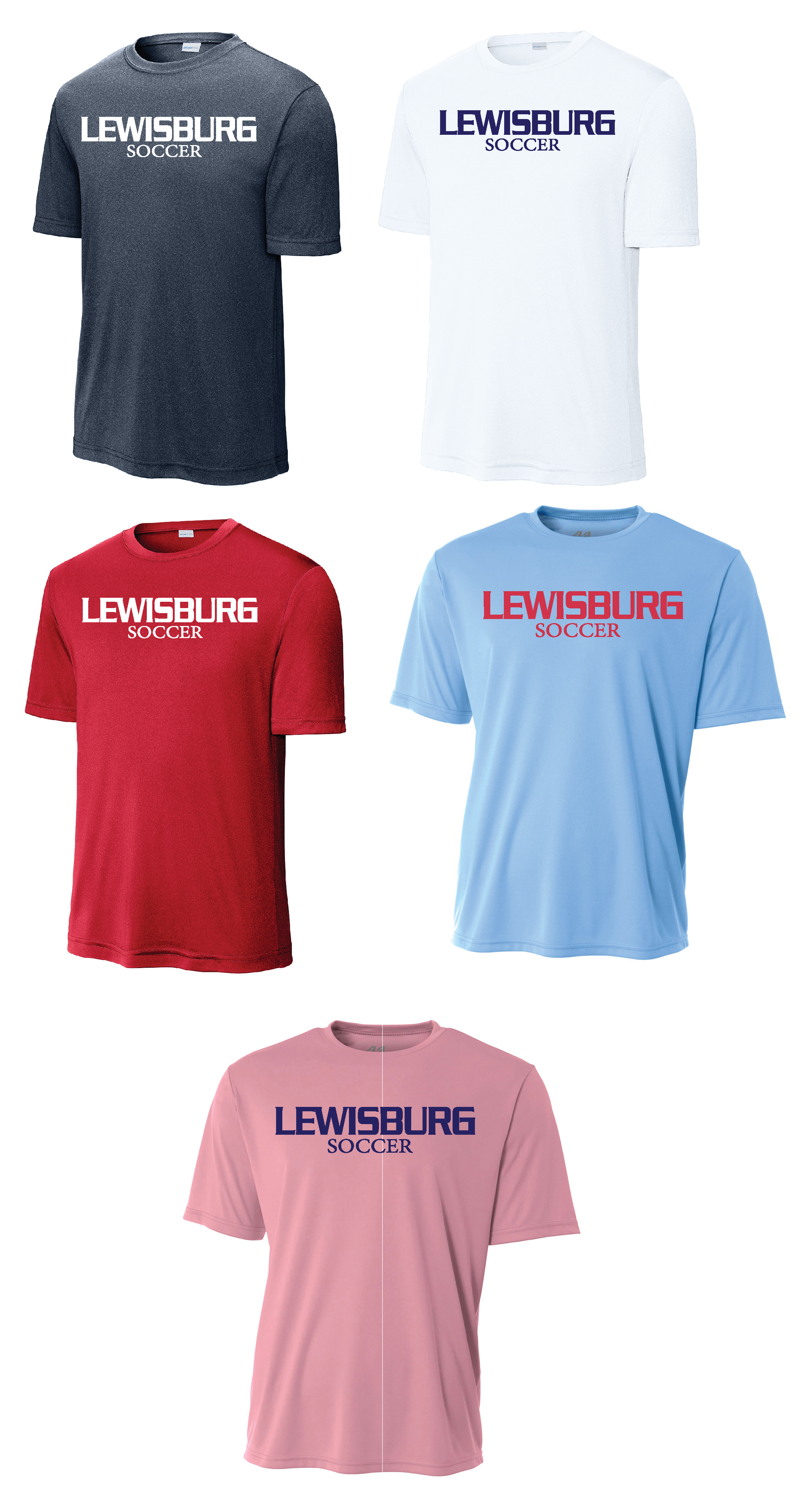 LEWISBURG - TEAM PRACTICE JERSEYS - SET OF 5 PrinthouseOB