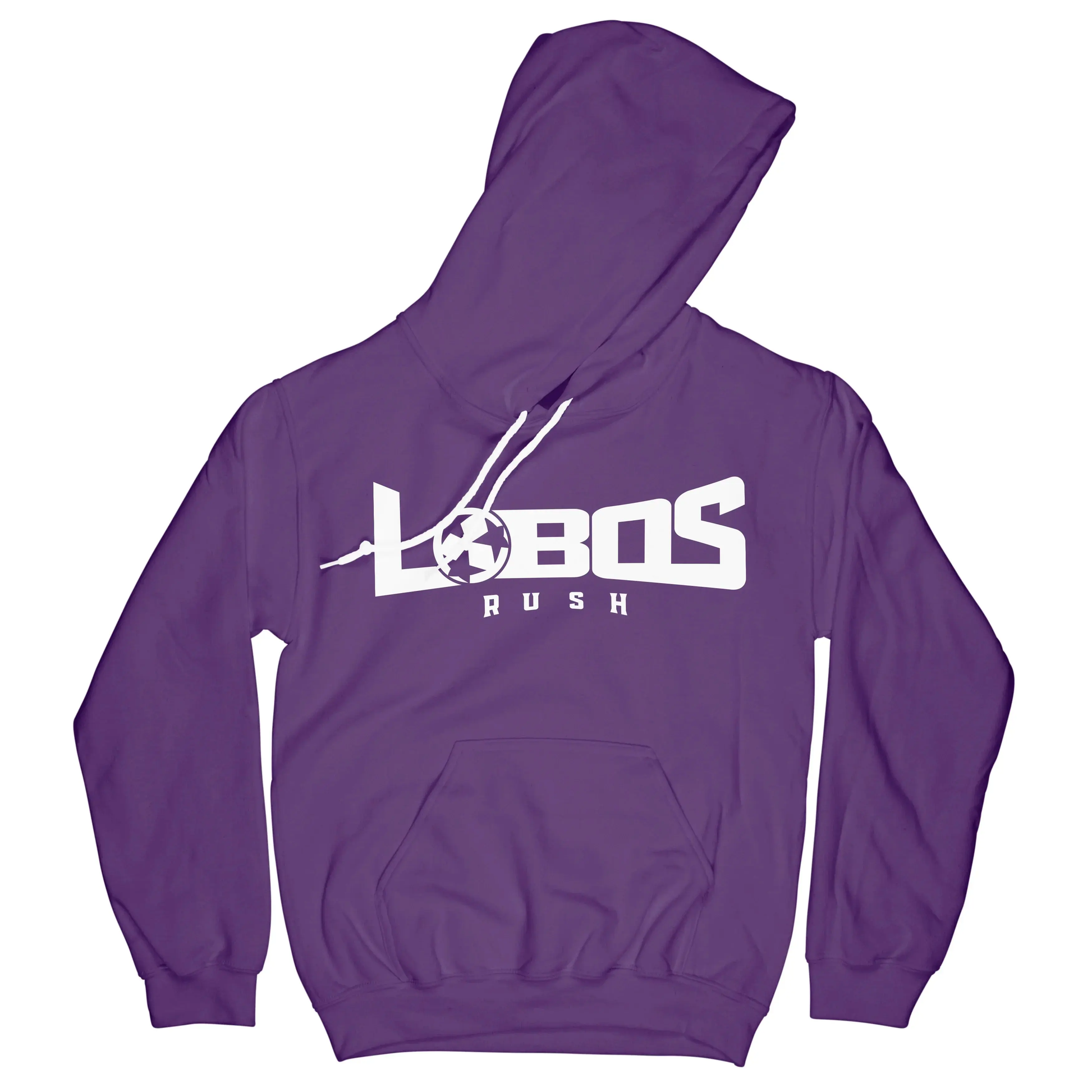 LOBOS RUSH GILDAN HOODIE - WHITE PRINT - 12 COLOR OPTIONS PrinthouseOB