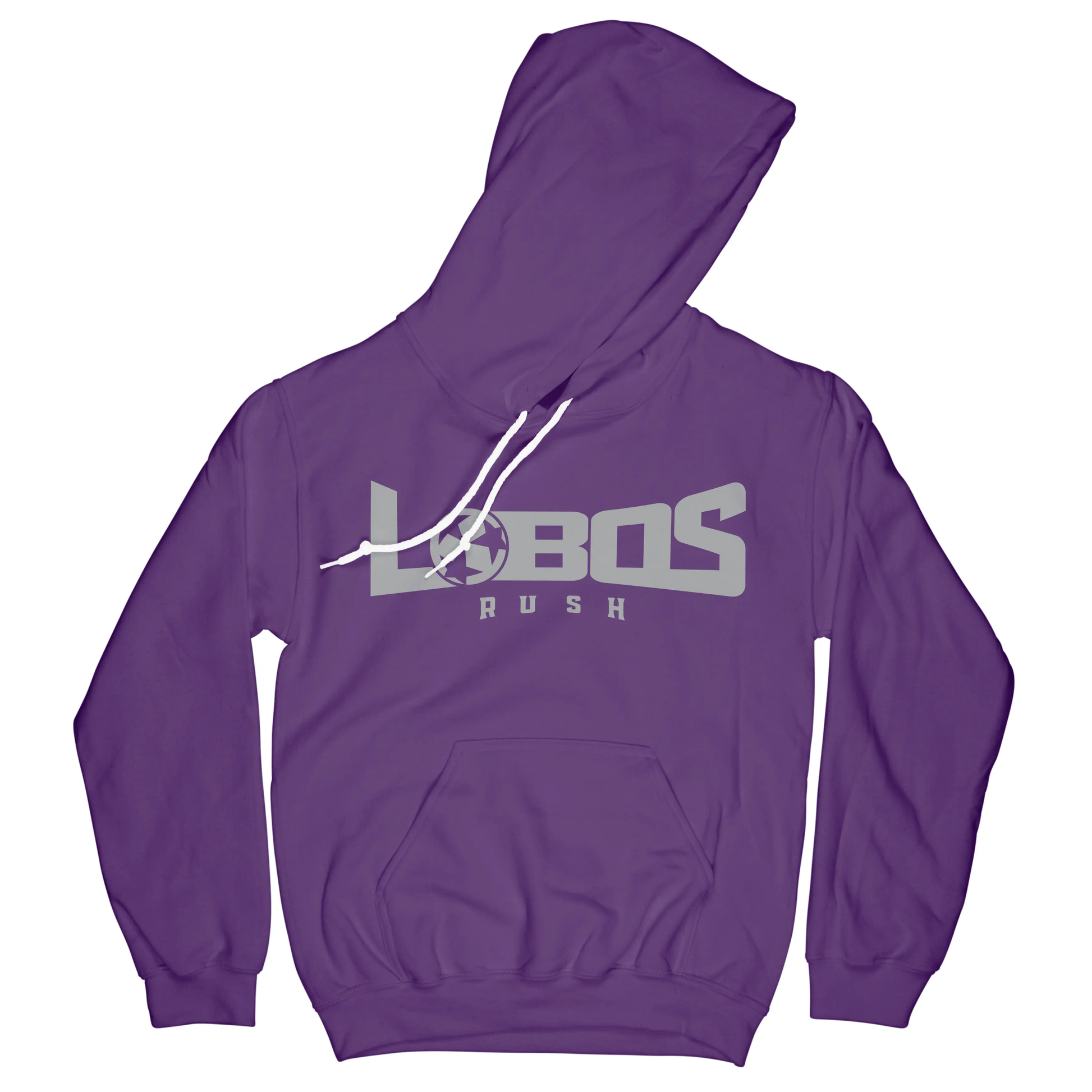 LOBOS RUSH GILDAN HOODIE - GREY PRINT - 12 COLOR OPTIONS PrinthouseOB
