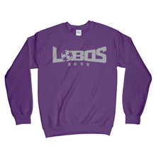 Load image into Gallery viewer, LOBOS RUSH GILDAN CREW NECK SWEATSHIRT - GREY PRINT - 12 COLRO OPTIONS