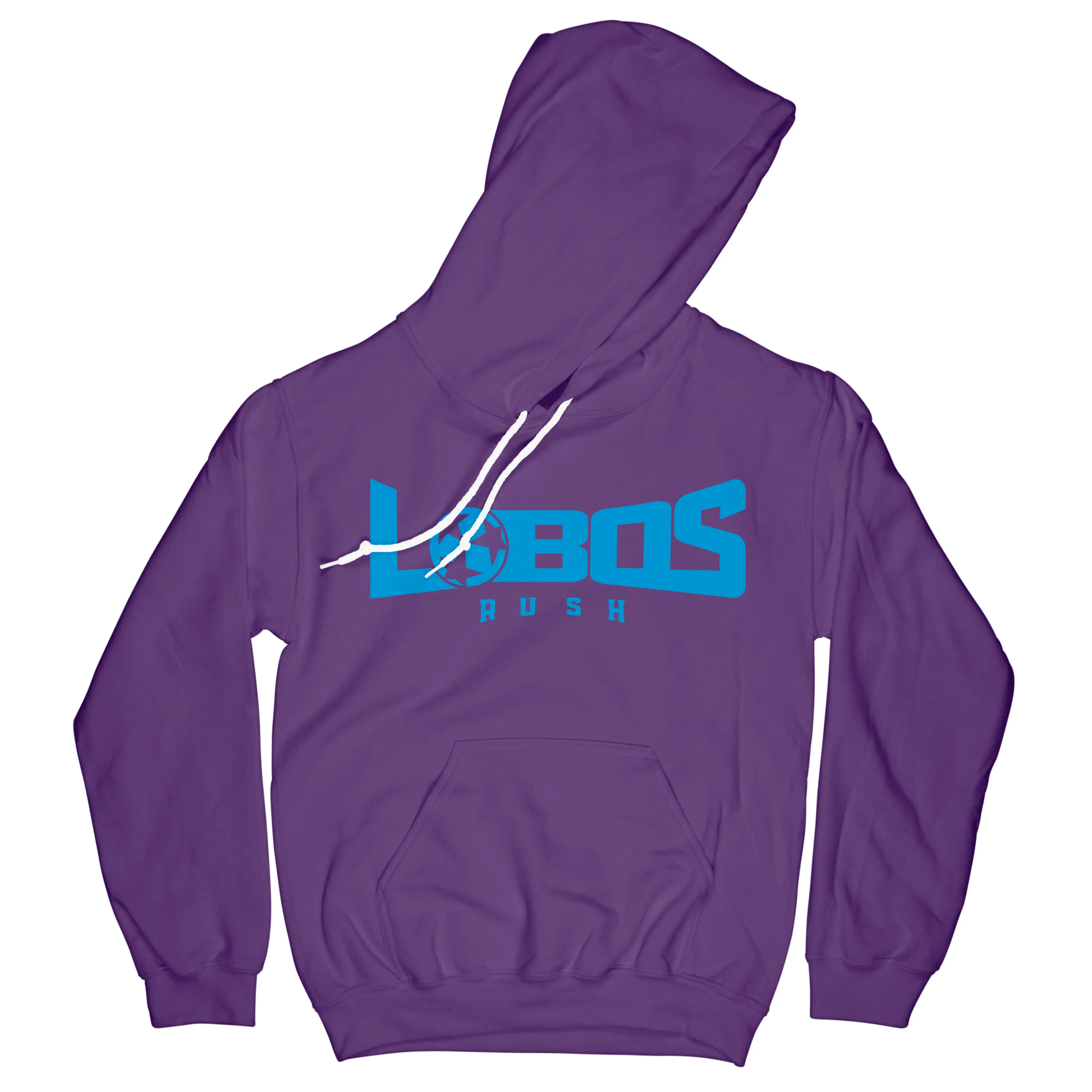 LOBOS RUSH GILDAN HOODIE - RUSH BLUE PRINT - 10 COLOR OPTIONS PrinthouseOB