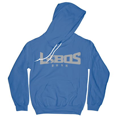 LOBOS RUSH GILDAN HOODIE - GREY PRINT - 12 COLOR OPTIONS PrinthouseOB