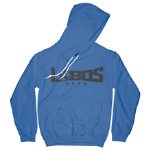 Load image into Gallery viewer, LOBOS RUSH GILDAN HOODIE - BLACK PRINT - 10 COLOR OPTIONS