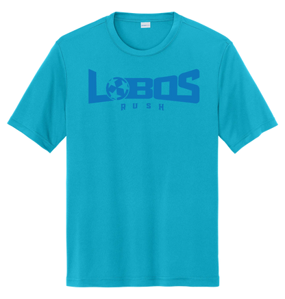LOBOS RUSH YST350 - Youth Sport-Tek® PosiCharge® Competitor™ Tee - Rush Blue Print PrinthouseOB