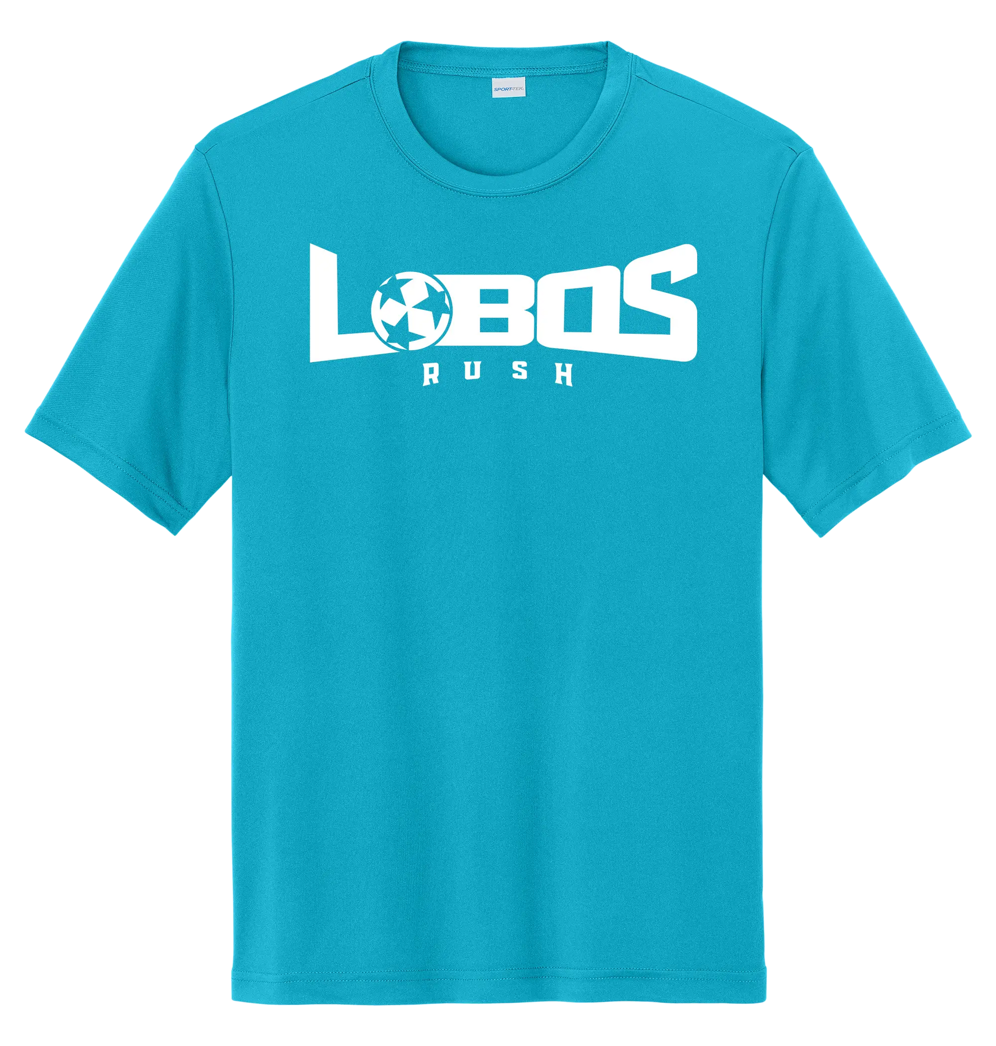 LOBOS RUSH YST350 - Youth Sport-Tek® PosiCharge® Competitor™ Tee -White Print PrinthouseOB