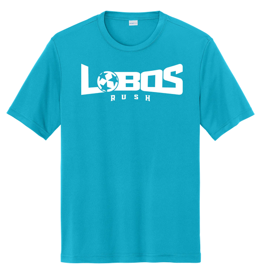 LOBOS RUSH YST350 - Youth Sport-Tek® PosiCharge® Competitor™ Tee -White Print PrinthouseOB