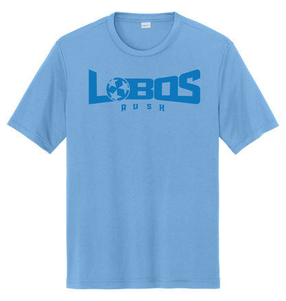LOBOS RUSH YST350 - Youth Sport-Tek® PosiCharge® Competitor™ Tee - Rush Blue Print PrinthouseOB