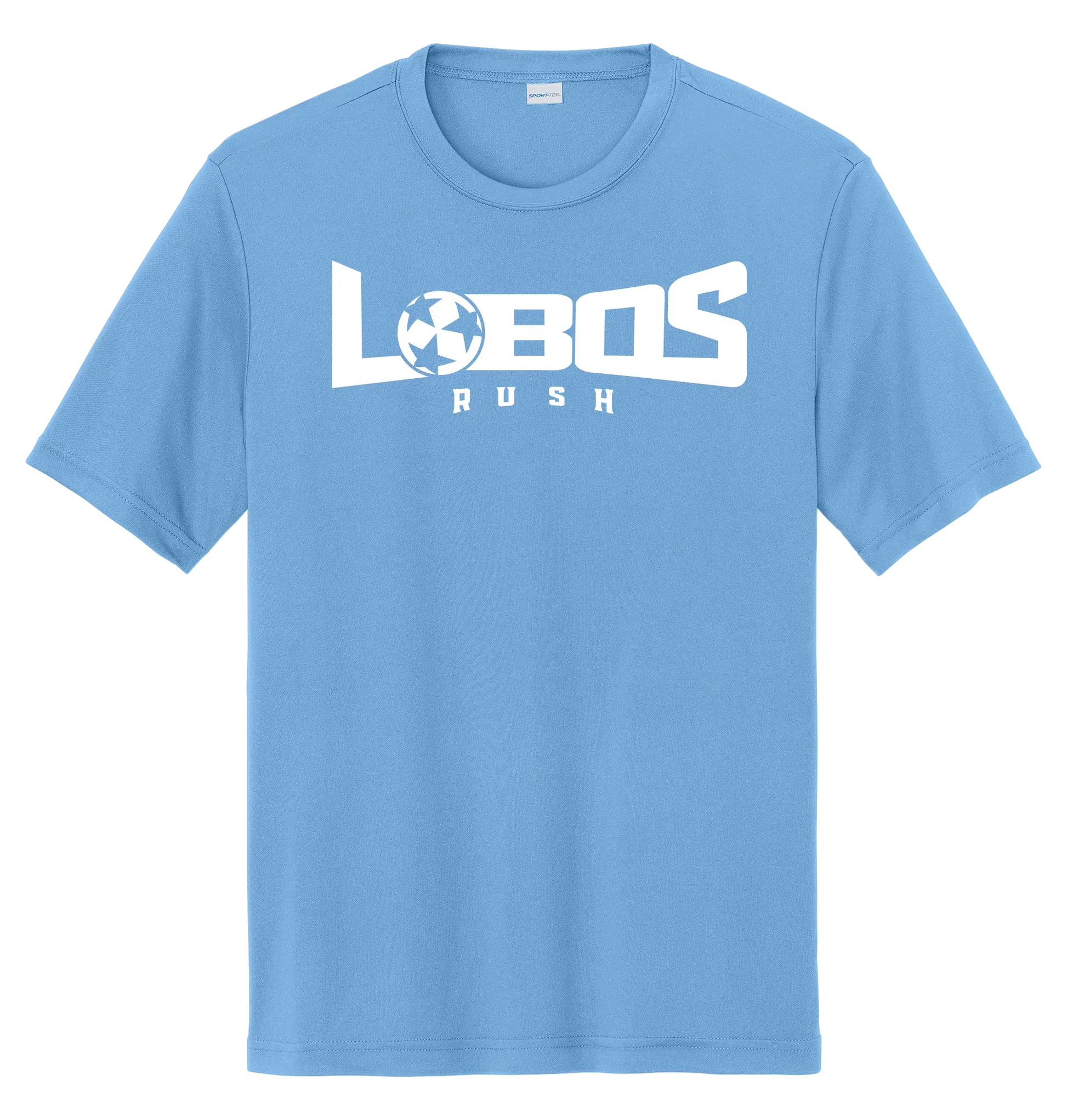 LOBOS RUSH YST350 - Youth Sport-Tek® PosiCharge® Competitor™ Tee -White Print PrinthouseOB