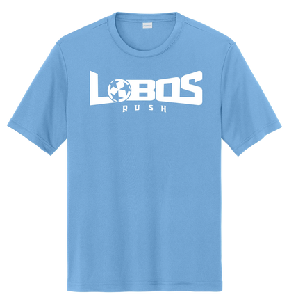 LOBOS RUSH YST350 - Youth Sport-Tek® PosiCharge® Competitor™ Tee -White Print PrinthouseOB