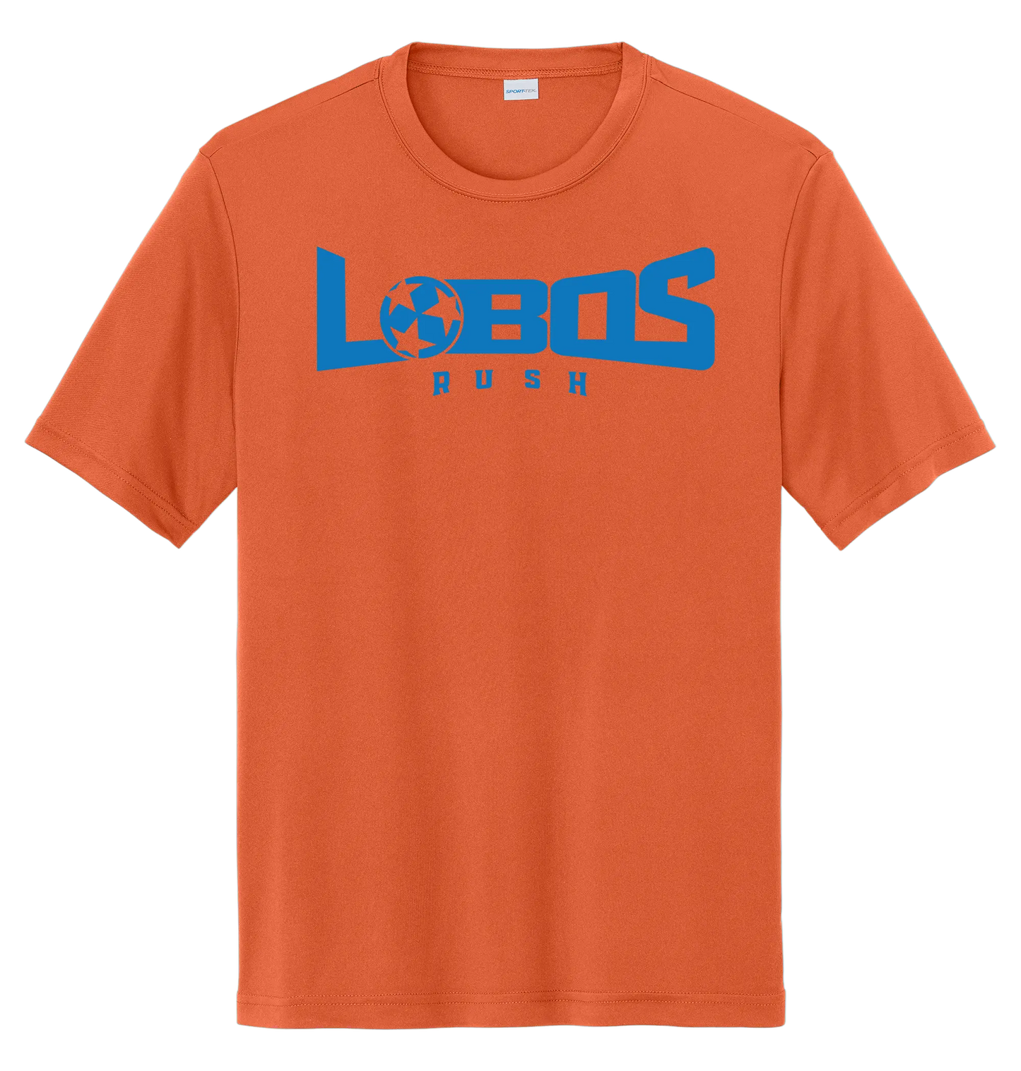 LOBOS RUSH YST350 - Youth Sport-Tek® PosiCharge® Competitor™ Tee - Rush Blue Print PrinthouseOB