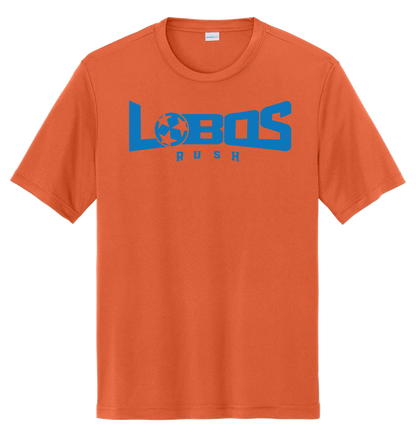 LOBOS RUSH YST350 - Youth Sport-Tek® PosiCharge® Competitor™ Tee - Rush Blue Print PrinthouseOB