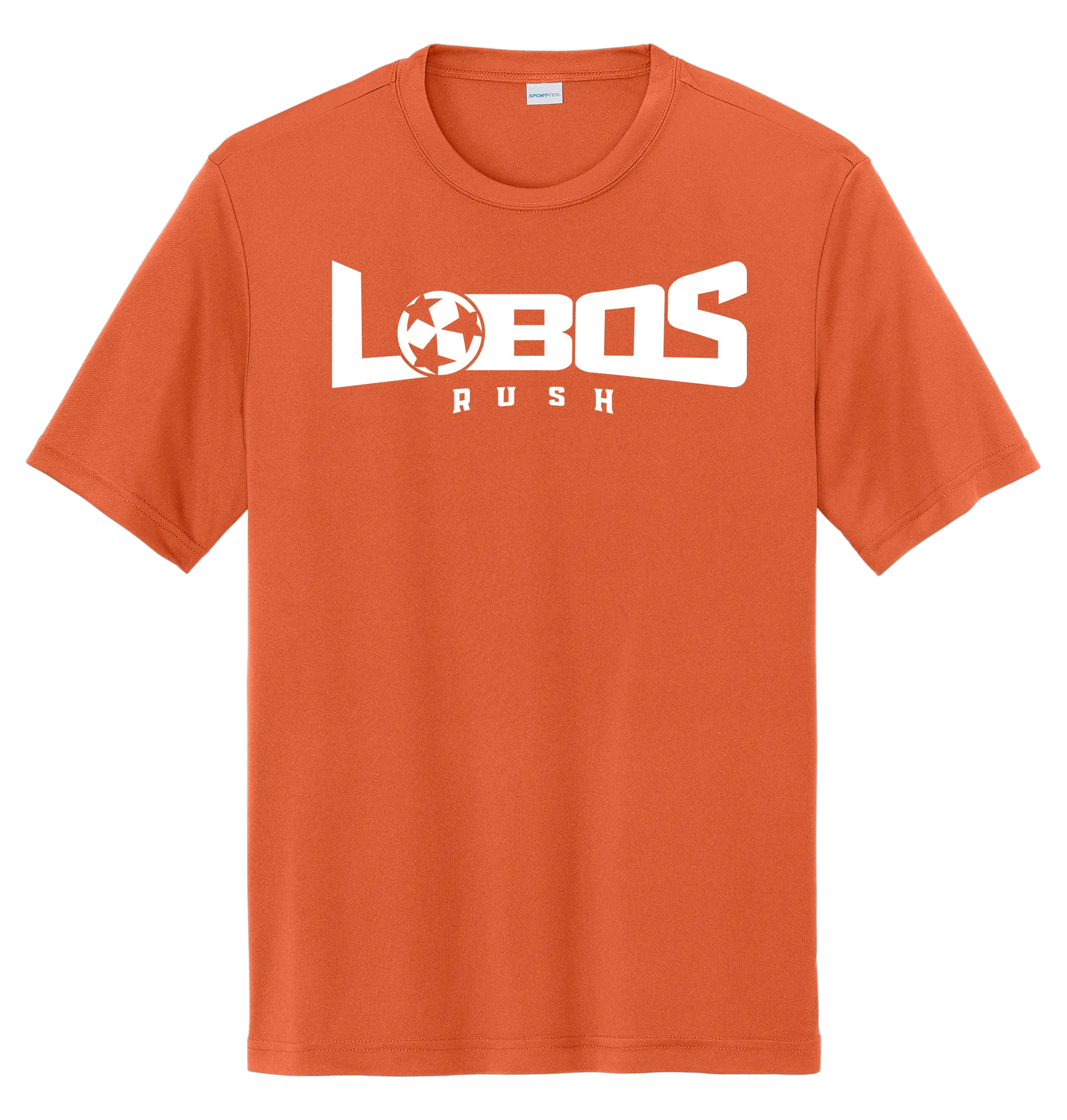 LOBOS RUSH YST350 - Youth Sport-Tek® PosiCharge® Competitor™ Tee -White Print PrinthouseOB