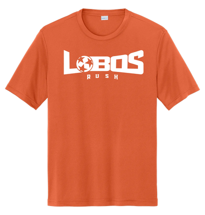 LOBOS RUSH YST350 - Youth Sport-Tek® PosiCharge® Competitor™ Tee -White Print PrinthouseOB