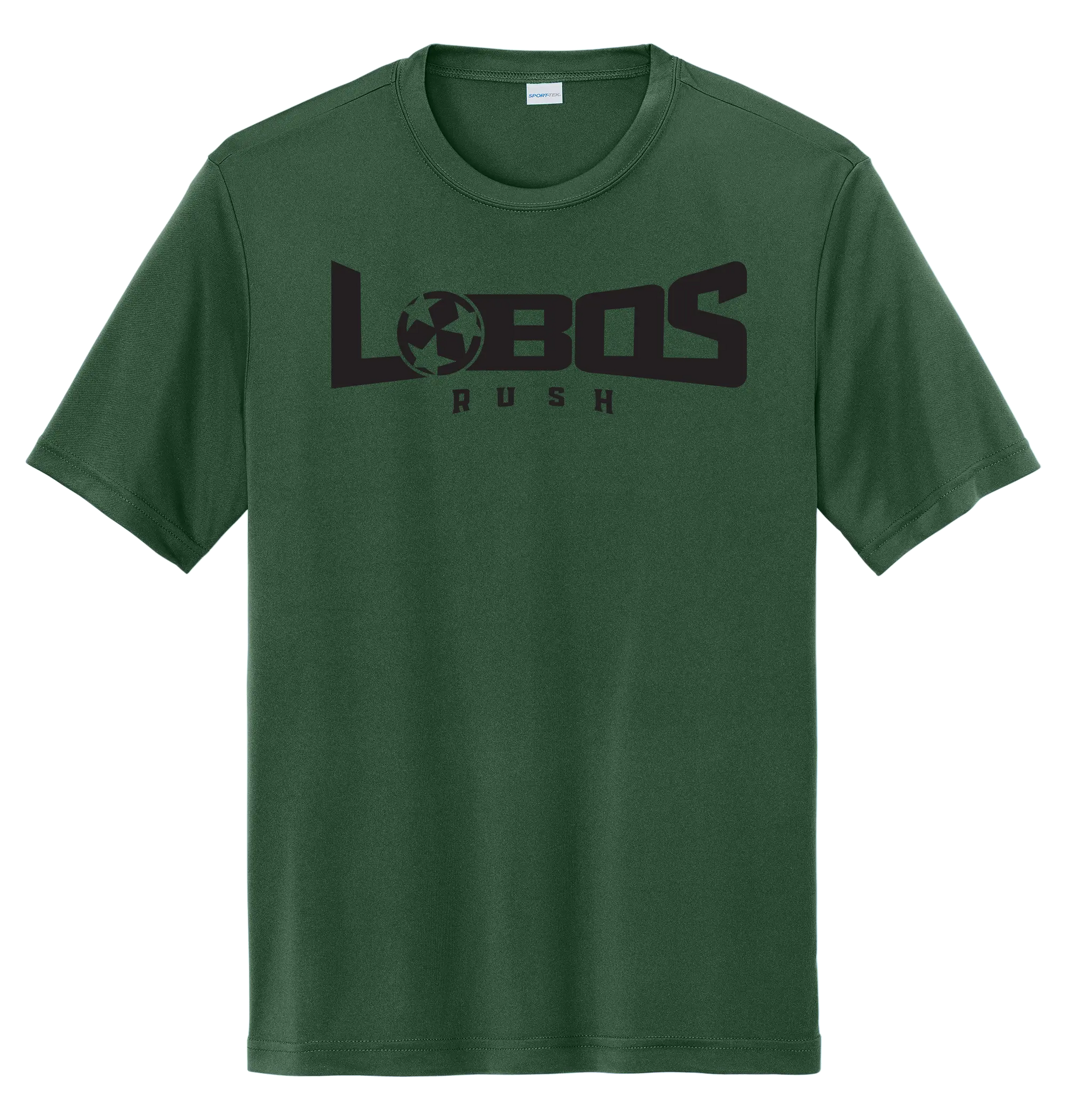 LOBOS RUSH YST350 - Youth Sport-Tek® PosiCharge® Competitor™ Tee - Black Print PrinthouseOB