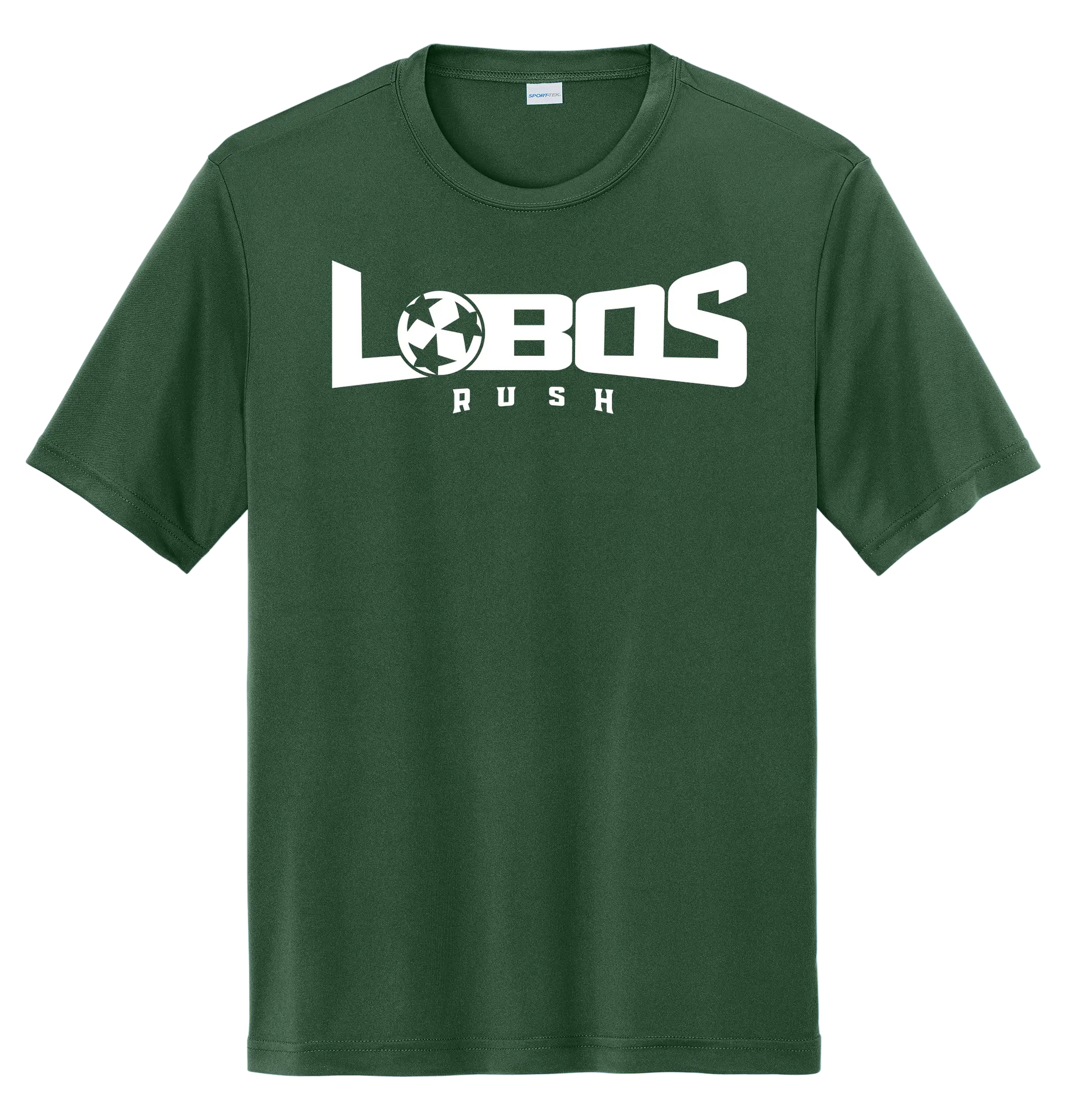 LOBOS RUSH YST350 - Youth Sport-Tek® PosiCharge® Competitor™ Tee -White Print PrinthouseOB