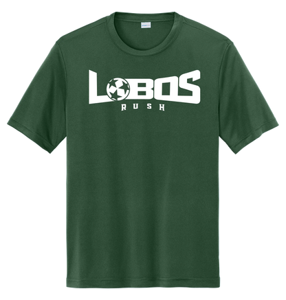 LOBOS RUSH YST350 - Youth Sport-Tek® PosiCharge® Competitor™ Tee -White Print PrinthouseOB