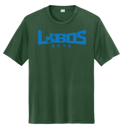 LOBOS RUSH YST350 - Youth Sport-Tek® PosiCharge® Competitor™ Tee - Rush Blue Print PrinthouseOB