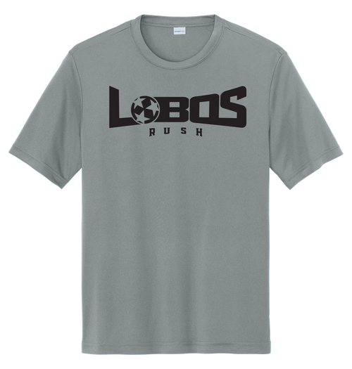 LOBOS RUSH YST350 - Youth Sport-Tek® PosiCharge® Competitor™ Tee - Black Print PrinthouseOB