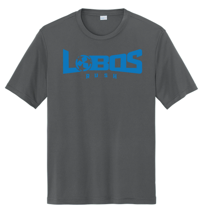 LOBOS RUSH YST350 - Youth Sport-Tek® PosiCharge® Competitor™ Tee - Rush Blue Print PrinthouseOB