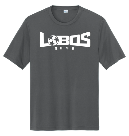 LOBOS RUSH YST350 - Youth Sport-Tek® PosiCharge® Competitor™ Tee -White Print PrinthouseOB