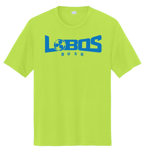LOBOS RUSH YST350 - Youth Sport-Tek® PosiCharge® Competitor™ Tee - Rush Blue Print PrinthouseOB