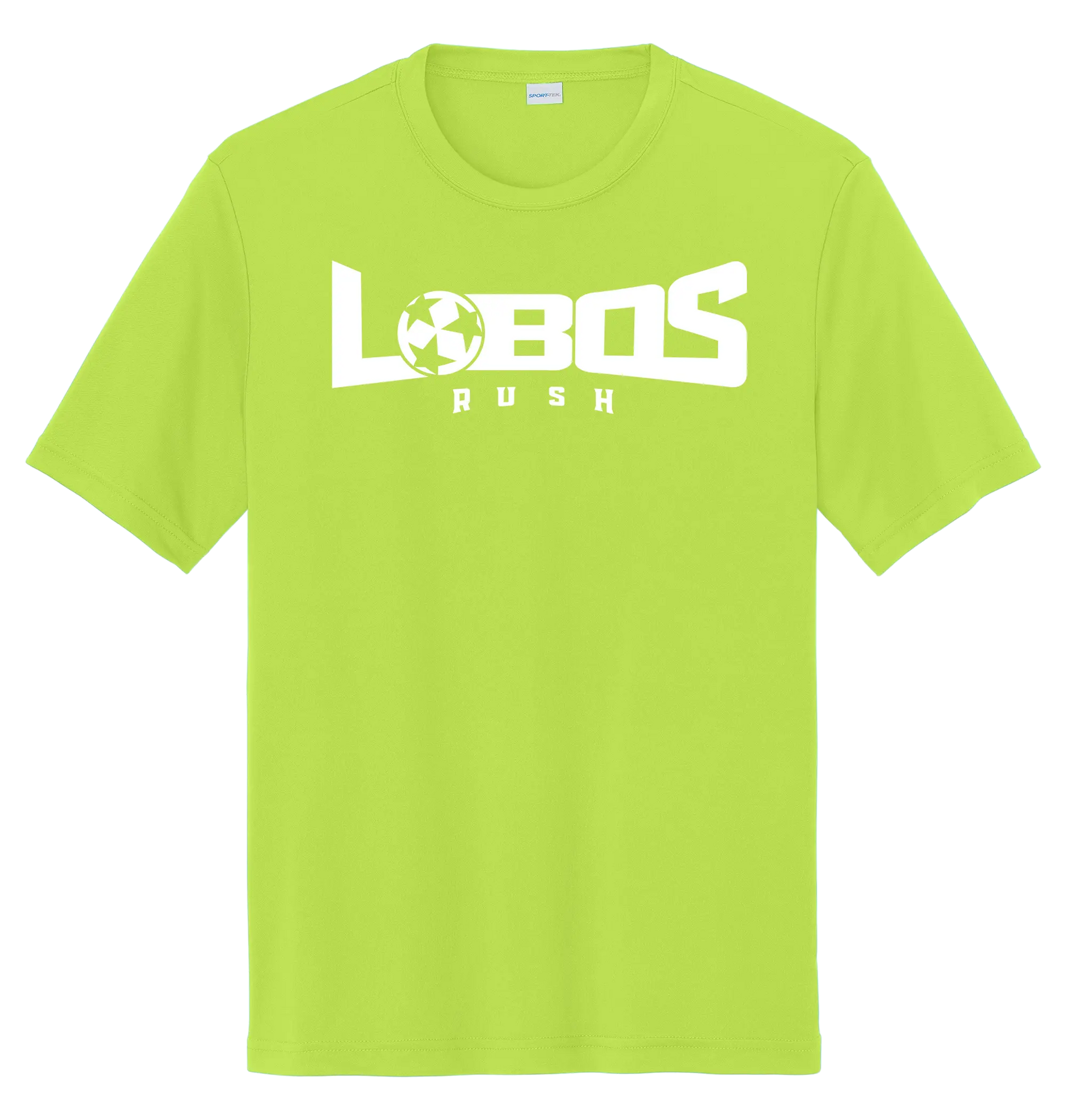 LOBOS RUSH YST350 - Youth Sport-Tek® PosiCharge® Competitor™ Tee -White Print PrinthouseOB