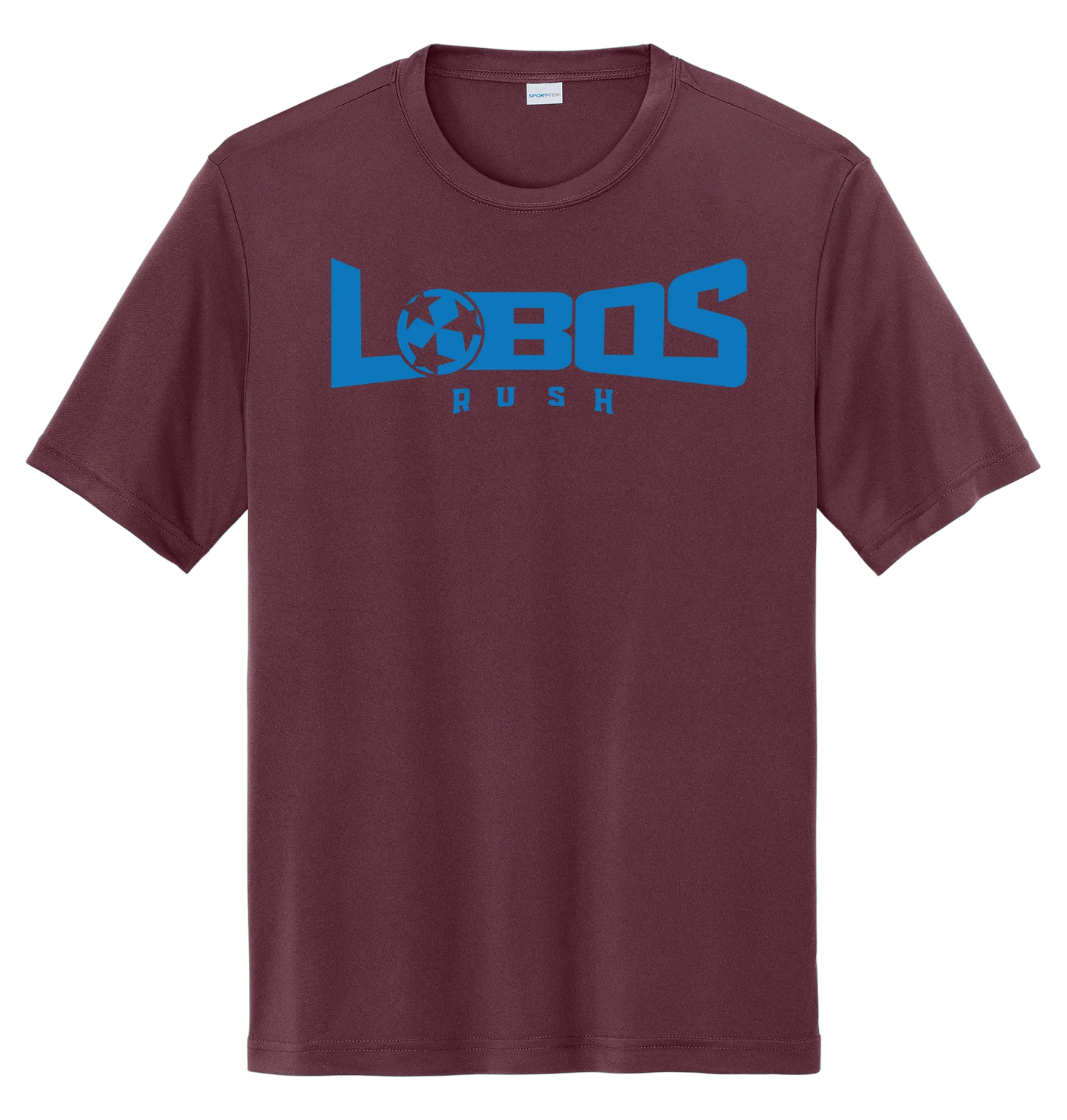 LOBOS RUSH YST350 - Youth Sport-Tek® PosiCharge® Competitor™ Tee - Rush Blue Print PrinthouseOB