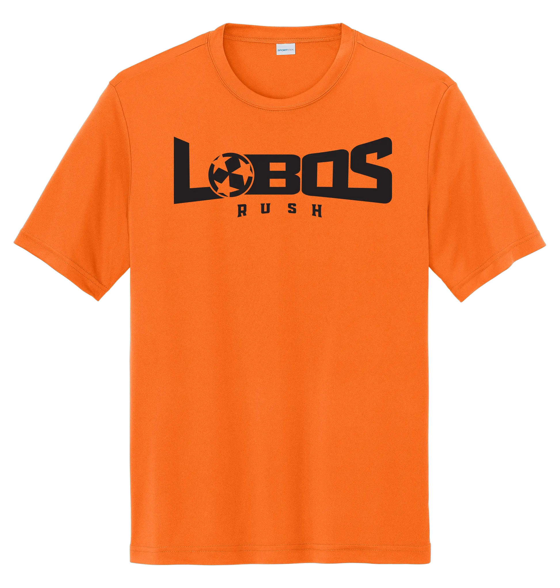 LOBOS RUSH YST350 - Youth Sport-Tek® PosiCharge® Competitor™ Tee - Black Print PrinthouseOB