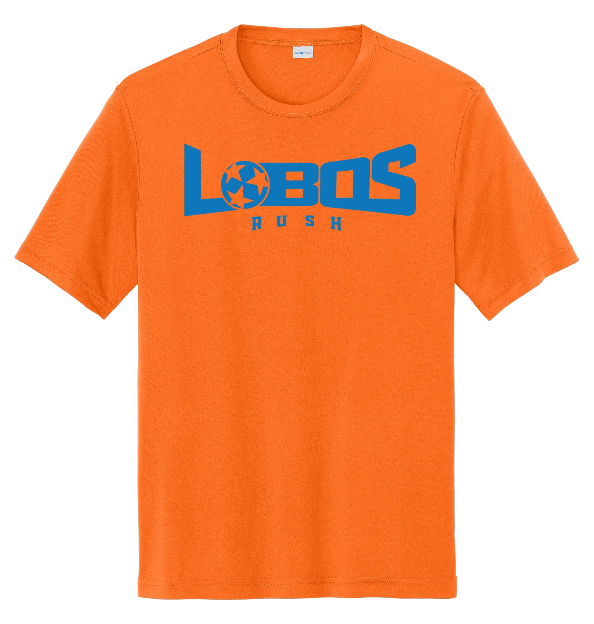 LOBOS RUSH YST350 - Youth Sport-Tek® PosiCharge® Competitor™ Tee - Rush Blue Print PrinthouseOB