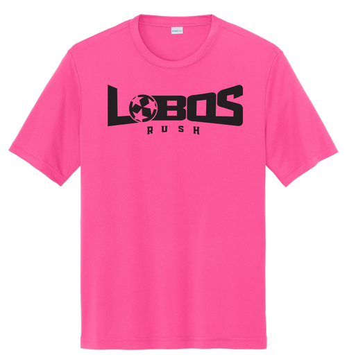 LOBOS RUSH YST350 - Youth Sport-Tek® PosiCharge® Competitor™ Tee - Black Print PrinthouseOB
