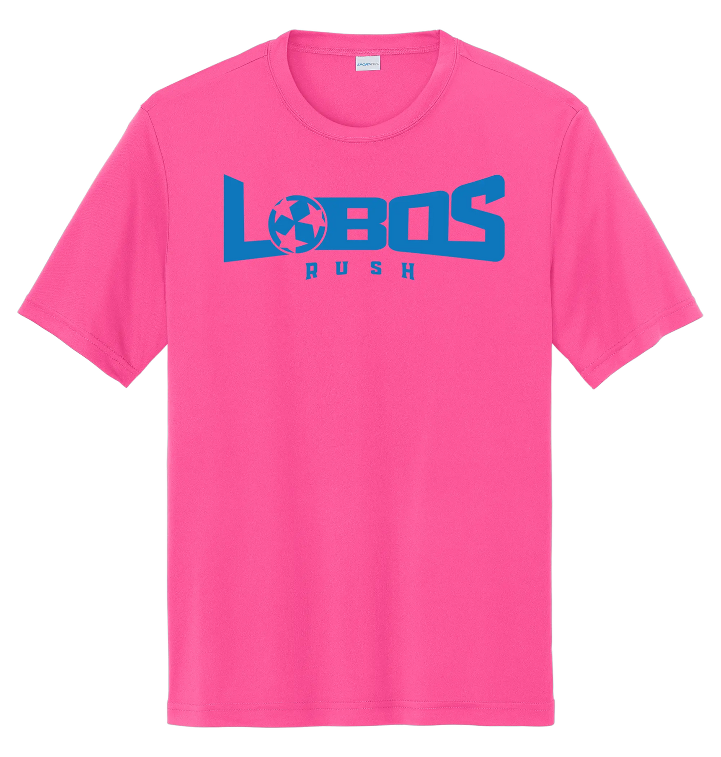 LOBOS RUSH YST350 - Youth Sport-Tek® PosiCharge® Competitor™ Tee - Rush Blue Print PrinthouseOB