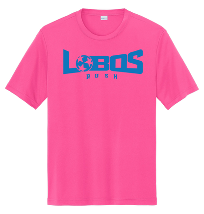 LOBOS RUSH YST350 - Youth Sport-Tek® PosiCharge® Competitor™ Tee - Rush Blue Print PrinthouseOB