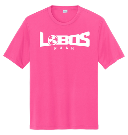 LOBOS RUSH YST350 - Youth Sport-Tek® PosiCharge® Competitor™ Tee -White Print PrinthouseOB