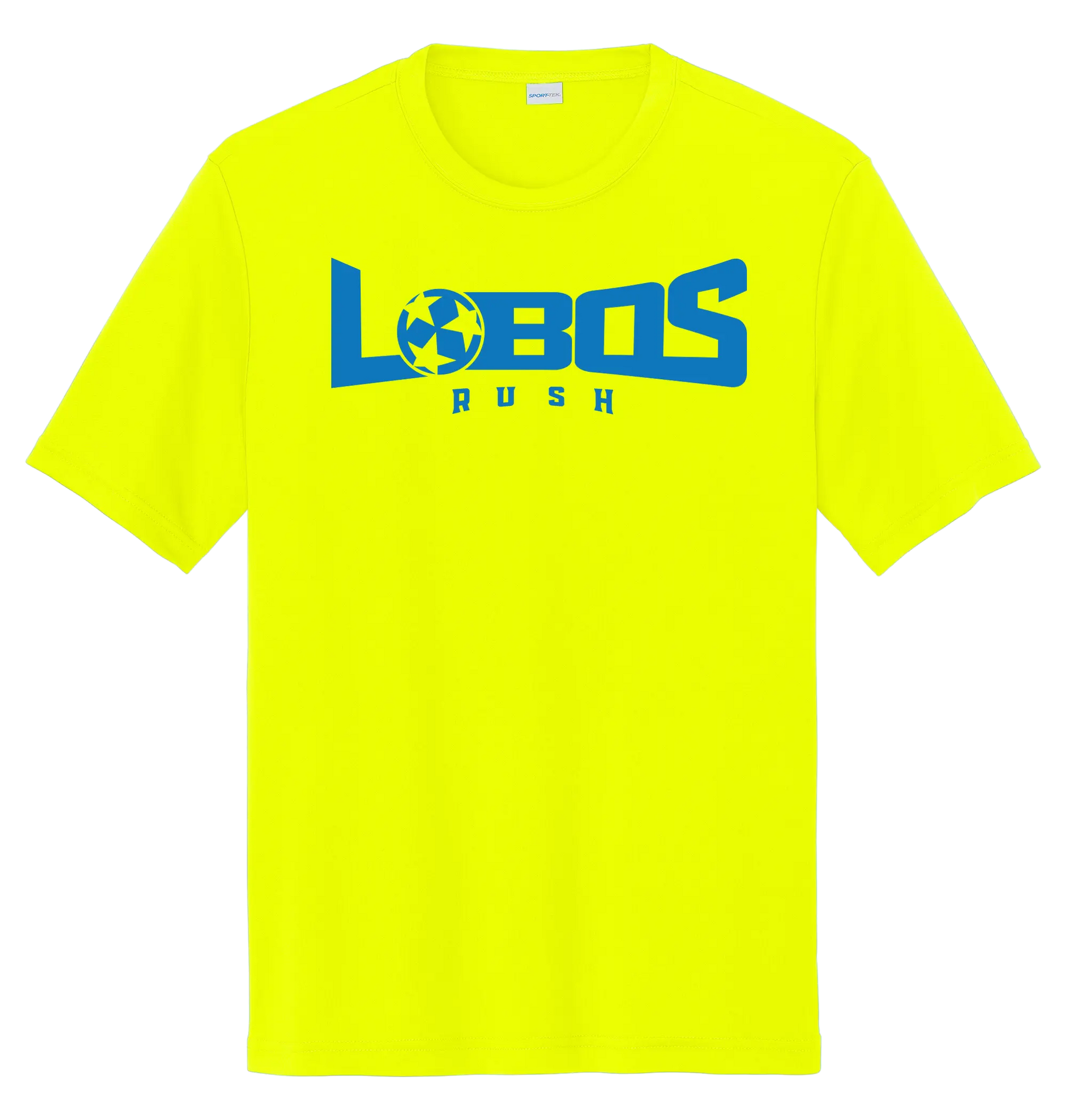 LOBOS RUSH YST350 - Youth Sport-Tek® PosiCharge® Competitor™ Tee - Rush Blue Print PrinthouseOB