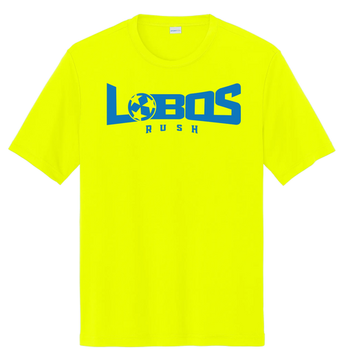 LOBOS RUSH YST350 - Youth Sport-Tek® PosiCharge® Competitor™ Tee - Rush Blue Print PrinthouseOB