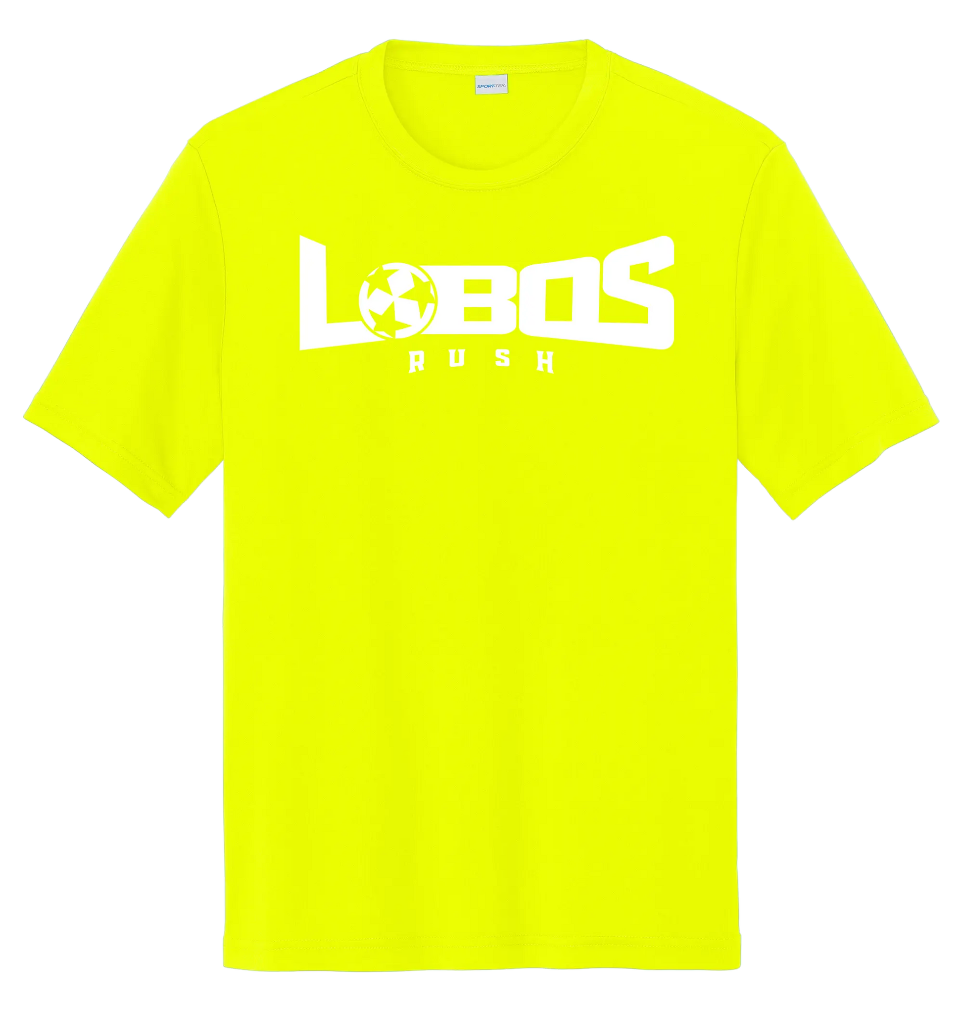 LOBOS RUSH YST350 - Youth Sport-Tek® PosiCharge® Competitor™ Tee -White Print PrinthouseOB
