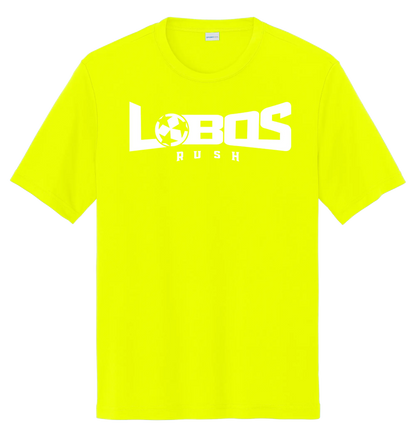 LOBOS RUSH YST350 - Youth Sport-Tek® PosiCharge® Competitor™ Tee -White Print PrinthouseOB